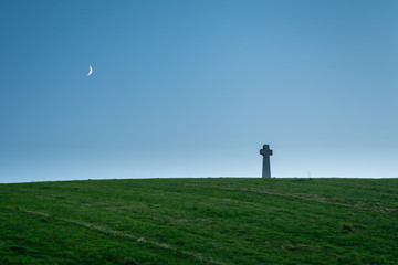 Flodden Field Cross and Moon