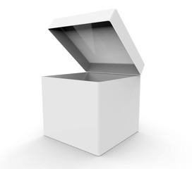 White box, square shape