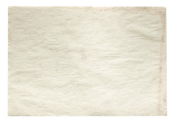 old paper isolated on white background