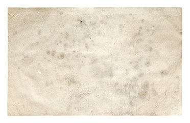old paper isolated on white background