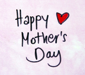 happy mothers day note