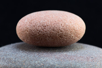 Fototapeta na wymiar Round colorful spa stones