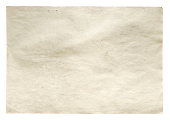 old paper isolated on white background