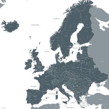 Europe map vector