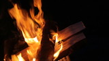 Bright burning wood
