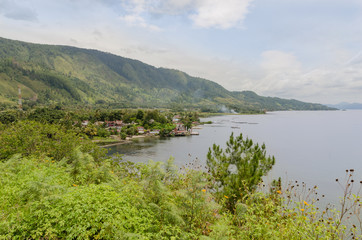 Fototapeta premium Lake Toba in Sumatra, Indonesia