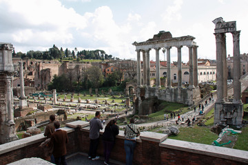 Rome, vue sur le Forum romain