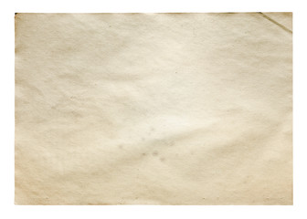 old paper isolated on white background