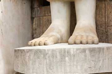 Statue near Big Buddha monument, Phuket, Thailand. Thai style statues acting Wai (or Sawasdee)
