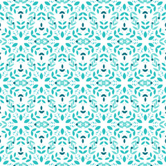 Flower vector seamless pattern.