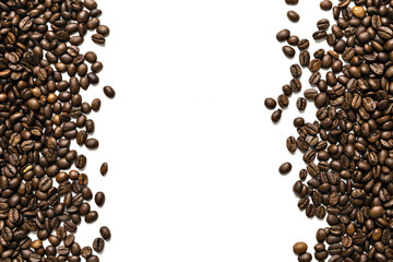coffee beans on a white background