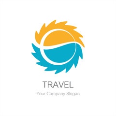 Travel logo vector design template
