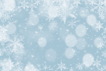 Winter background , snow, snowflakes