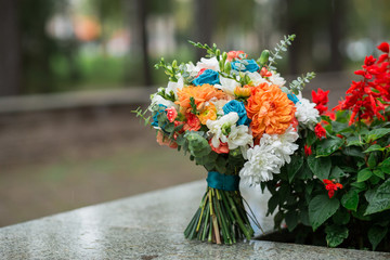 autumn, bridal bouquet