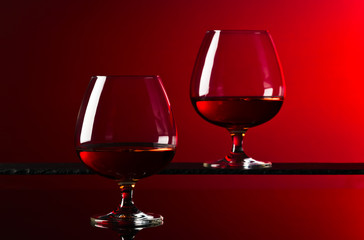 Snifter with brandy