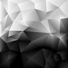 Naklejka na ściany i meble Vector Background Abstract Polygon Black and white