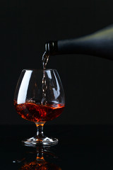 Snifter with brandy