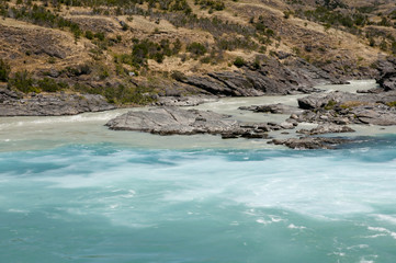 Obraz premium Confluence of River Baker and River Neff - Chile
