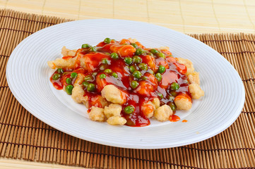 chicken with red sauce