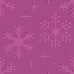 Snowflakes seamless pattern