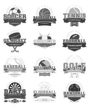 Set of sport vector icons.