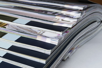 pile of magazines