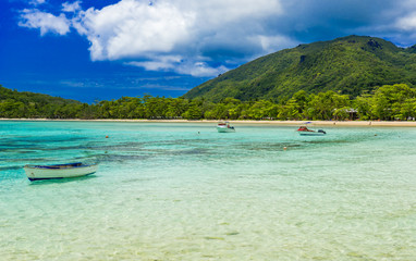 Anse I'Islette on Mahe in Seychelles