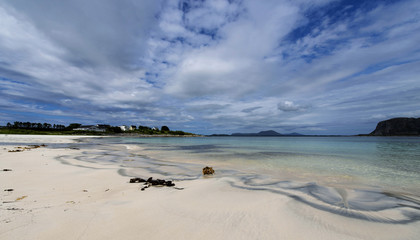 Einsamer Strand in Norwegen