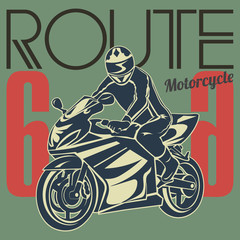 Obrazy na Szkle  motocykl plakat wektor wydruku