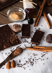 Ingredients for dessert preparation
