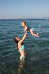 Fun in the sea water