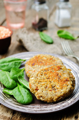 red lentil seeds cashew carrot burgers