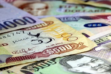 Jamaica currency - Banking and economic stability concept