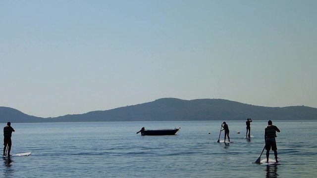 Pratique du stand up paddle