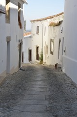 Fototapeta na wymiar Cobblestone alley in Marvao, Portugal
