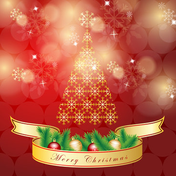 Christmas Background - Vector illustration