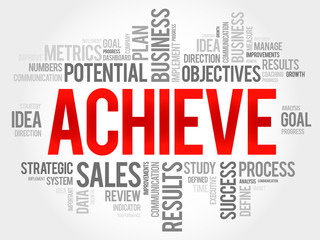 Achieve word cloud, business concept