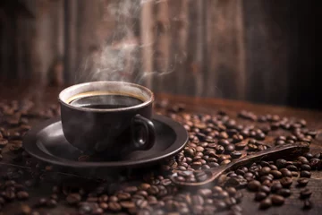 Foto op Plexiglas Koffie Koffiekop