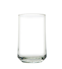 Empty drinking glass cup/Empty drinking glass cup on white background.