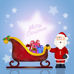 sleigh of Santa Claus