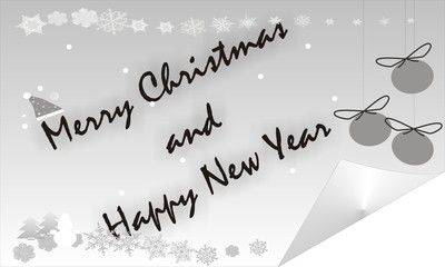 Good-looking vector of snowflakes. Merry Christmas and Happy New Year!It suits for card design and background