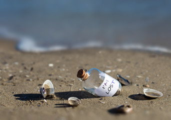 Obraz premium message in a bottle