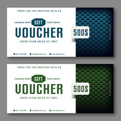Modern gift voucher cubes