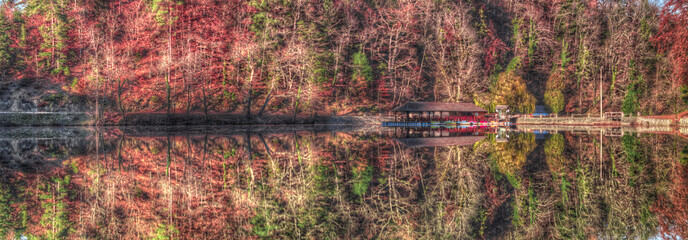 Naklejka premium Trakoscan lake
