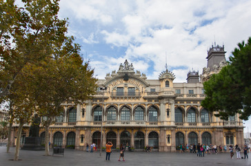 Obraz premium Управление порта. Барселона, Каталония, Испания. 