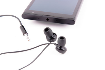 Smartphone with headphones