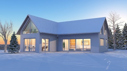 Haus Typ LA 200 - Wintermorgen