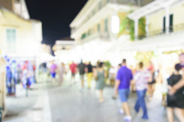 City commuters. High key blurred image of workers going back hom