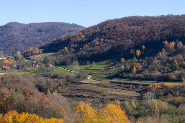 Beautiful countryside in Croatian Zagorje
