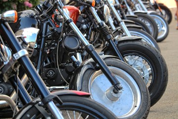 Obraz premium American Cars and Bikes